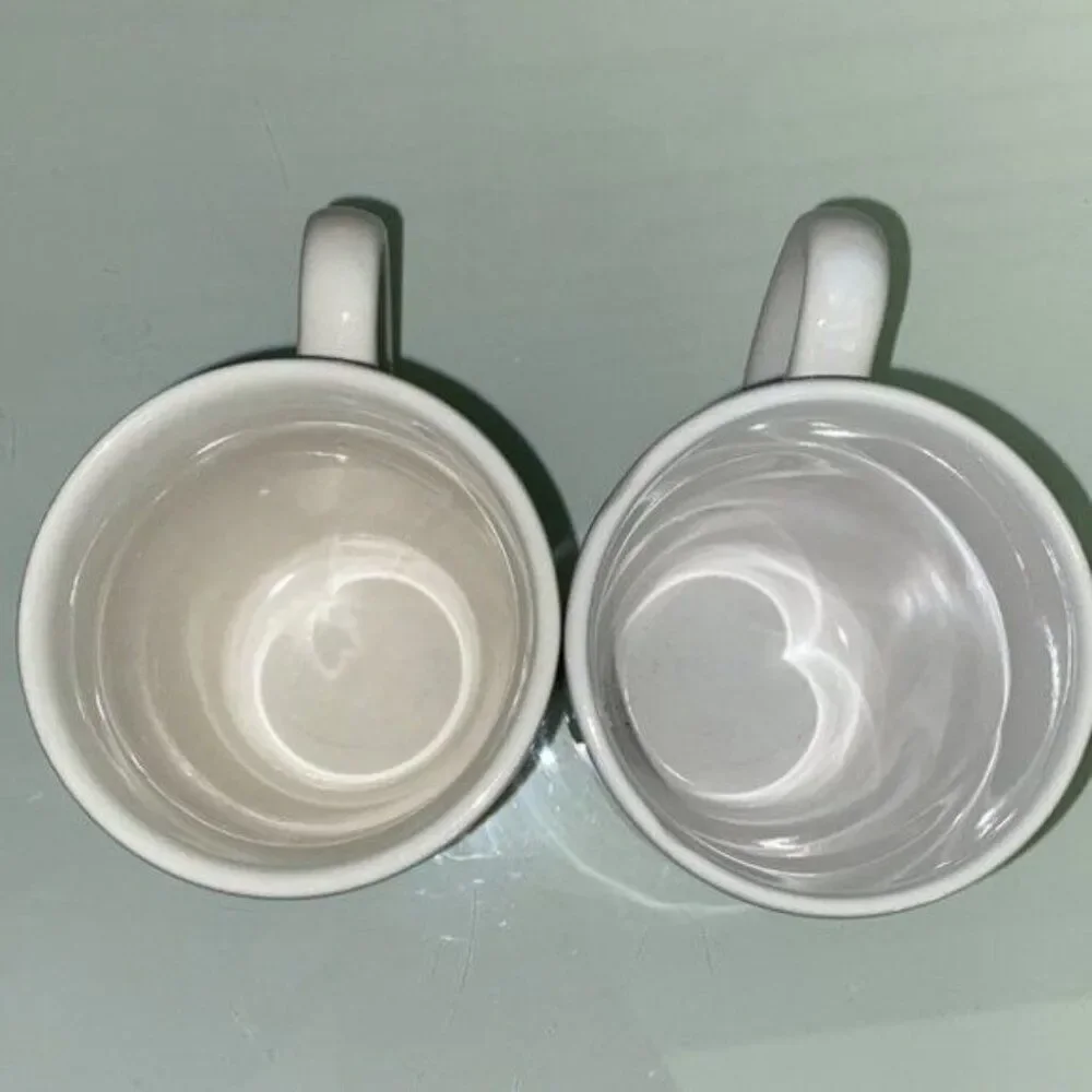 Starbucks Classic White Ceramic Coffee Mugs/Cups Set of 2 with Iconic Siren Logo